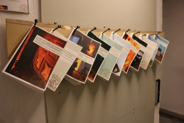 Theses on a wall. Photo.